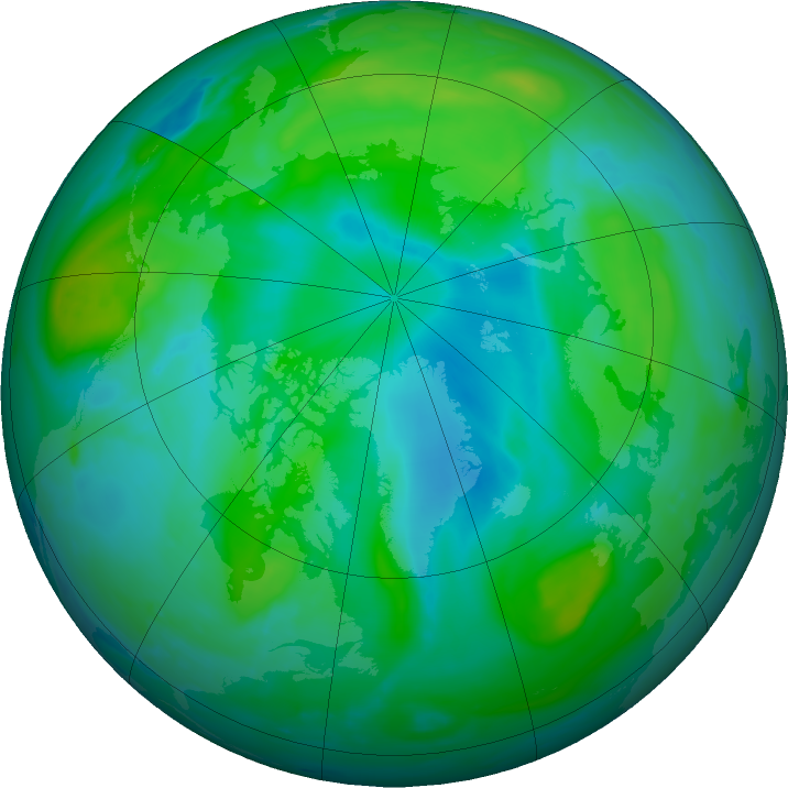 Arctic ozone map for 03 September 2022
